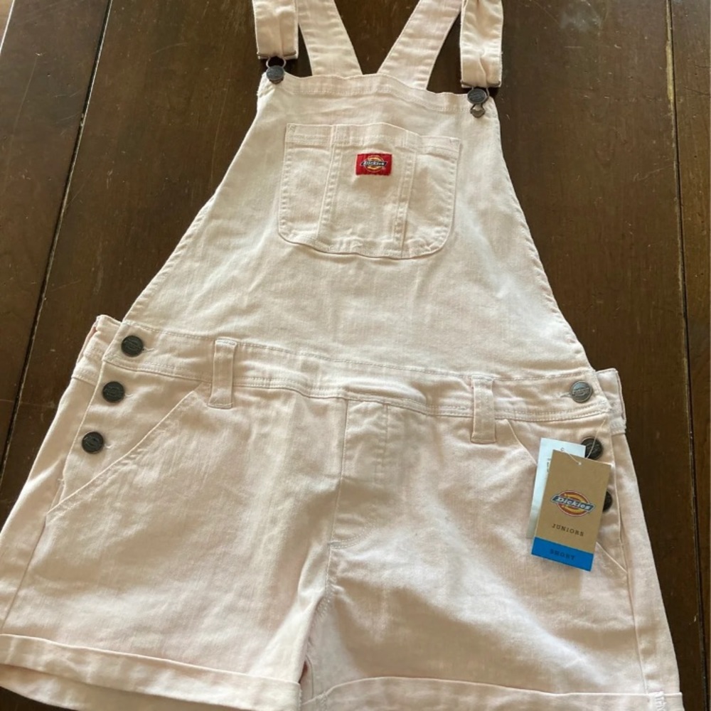 Dickies juniors light pink shortalls